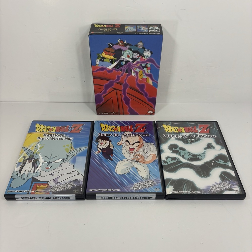Dragon Ball Z Garlic Jr Saga DVD Box Set DBZ 3 Discs FUNimation Anime 2003